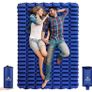 Double Camping Mat, Inflatable Sleeping Mat Camping Mattress with Pump Sack, Ultralight 2 Person Sleeping Pad for Backpacking, Hiking, Traveling, Lightweight Camp Mattress Sleep Mat (FREE POSTAGE) Image 2