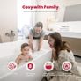 Natural Gas Tankless Water Heater, 11L/min Instant Methane Gas Water Heater with Low NOx Emissions and LED Display, 20 mbar, White, for Home Use Image 2