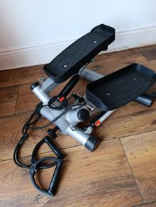 Mini Stepper Exercise Machine with Resistance Bands & Digital Display