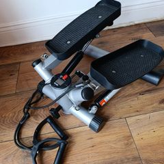 Mini Stepper Exercise Machine with Resistance Bands & Digital Display