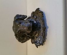 Bronze Irish Setter Inkwell