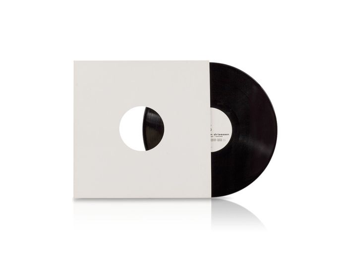 12" WHITE and BLACK Vinyl Replacement Card Sleeve Covers - SATIN Finish Disco bags With Diecut Hole - BEST QUALITY LP Jackets - PREMIUM 230GSM Thick