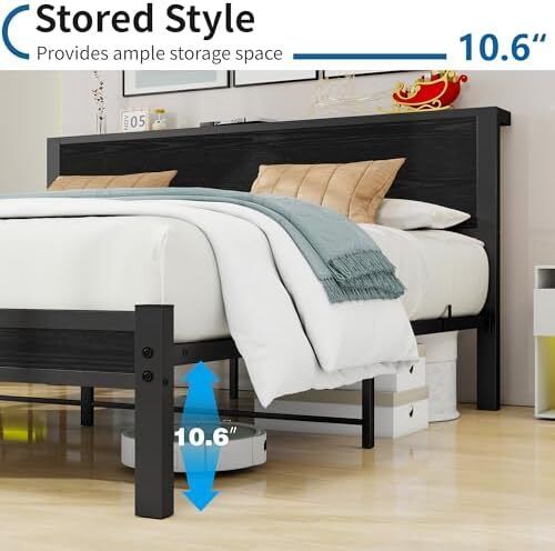 King Size Bed Frame Metal Platform Bed Frame
