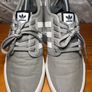 Adidas Boys Grey Canvas Athletic Trainers UK5.5 EUR38   S-B Image 4