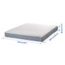 Mattress (VESTEROY Pocket sprung mattress, firm/light blue, Standard King) Image 5