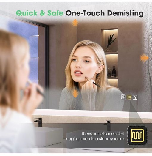 Bluetooth Bathroom-Mirror-with-LED-Lights 500x700 mm