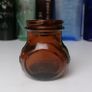 76 - Beautiful Vintage 2oz Bovril Dark Brown Glass Embossed Letters Jar Image 3