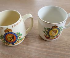 Pair of Coronation Mugs, 1937 & 1953