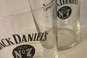 Rare Jack Daniel's 1/2 Litre Glasses Set (2)