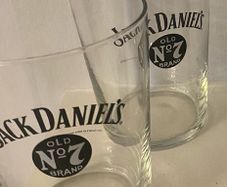Rare Jack Daniel's 1/2 Litre Glasses Set (2)