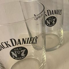 Rare Jack Daniel's 1/2 Litre Glasses Set (2)