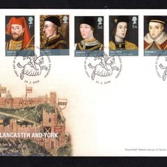 2008 Great Britain The Houses of Lancaster & York Stamps Commemorative Stamps addressed First Day Cover (FDC) with Edinburgh pictorial cancel