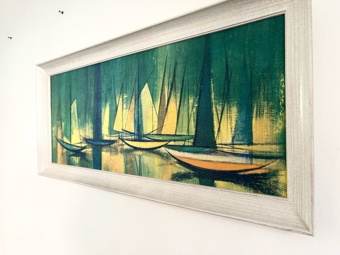 Vintage Retro Mid Century original Framed Art - William Rutledge