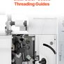 2 3 4 Thread Overlocker Sewing Machine with Differential Feed and LED Light Image 3