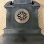 Antique ornate black marble mantle clock Image 7