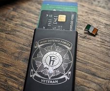 Irish Defence Forces Veteran Slim RFID Card Wallet