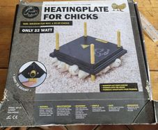 Heat plates, hen , chickens, egg candler