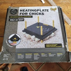 Heat plates, hen , chickens, egg candler