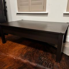 Ikea Coffee Table with storage, 115 x 70 cm, Brown / Black