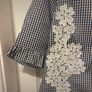 top Bnwt gingham navy & white short sleeved button back top Lenny .B size 1 (8-10) Image 8