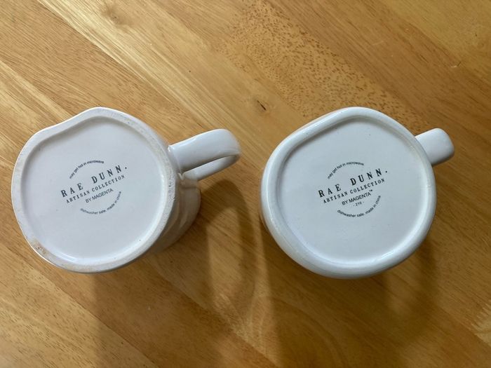 Rae Dunn Mug Pair SIP and JASON