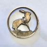 Hand Cut 3d Pence Coin Pin Badge Image 2