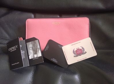 Designer OSPREY Graeme Ellisdon Real Leather Purse Brand New
