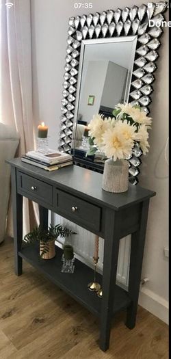 Console Table and Mirror