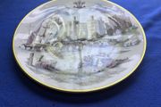 Royal Worcester Display Plate, depicting Caernarvon Castle, to celebrate the investiture of HRH Prince Charles.