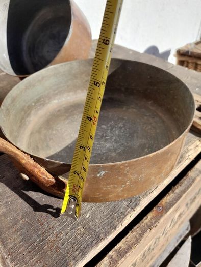Vintage Copper Saucepans (3)
