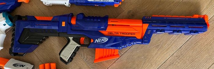 Large Nerf Blaster Bundle - 18 Blasters - Titan CS-50, Fortnite BASR-L, Delta Trooper and More