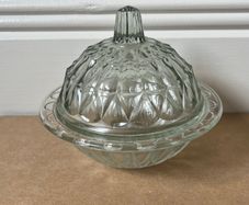 Glass Butter Dish With Lid