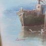 Boat painting free postage Image 2
