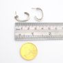 Vintage Signed M&S Sterling Silver Hooped Stud Earrings Image 7