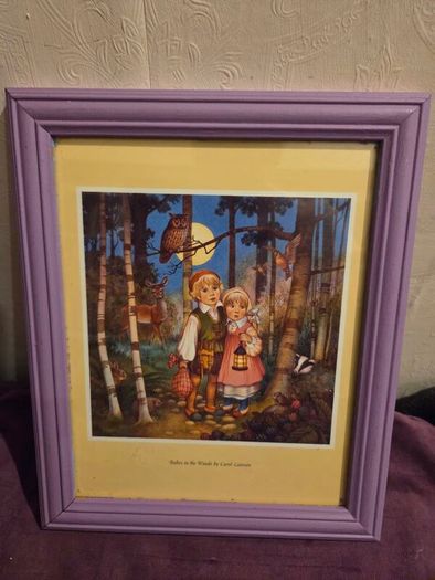 Babes in the Woods by Carol Lawson Framed