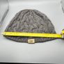 Ugg Australia Grey Beanie Hat Cable Knit  - One Size - Cotton and Silk Blend Image 7