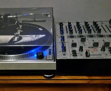 Stage Line DJP202-SI Direct-Drive Turntable + Behringer DJX700 Mixer - Calibrated Bundle