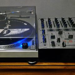 Stage Line DJP202-SI Direct-Drive Turntable + Behringer DJX700 Mixer - Calibrated Bundle