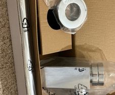 Square design wash hand basin bottle trap chrome