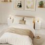 Nightstand, Set of 2 Side Tables with 3 Drawers, Bedside Cabinet, Nightstand for Bedroom, Living Room, 40 x 30 x 59.5 cm, White Image 3