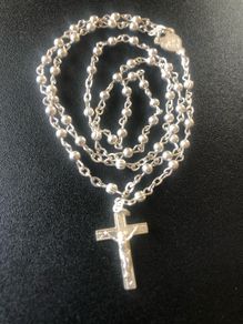 sterling silver rosary beads