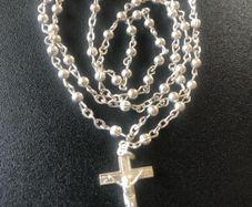 sterling silver rosary beads
