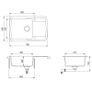 Granite Kitchen Sink Single Basin Beige Image 4