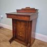 Inlaid walnut davenport desk and chair Image 8