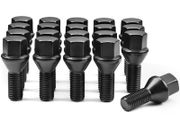 Black Wheel Bolts M14x1.25, Replacement for BMW