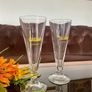 Vintage Italian Crystal Caffe Galliano Tapered Footed Liqueur Glasses Image 10