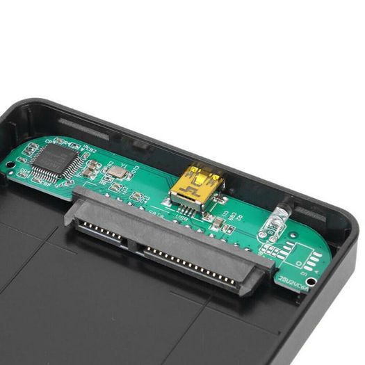 USB 2.0 to SATA 2.5" SSD/HDD Enclosure ABS Black (Brand New/Warranty)