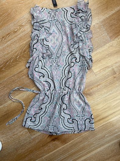 Brand New M&S Pink Mix Boho Ranch Dress Size 6
