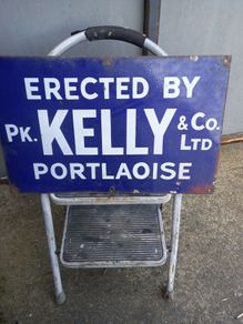 enamel sign
