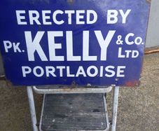 enamel sign